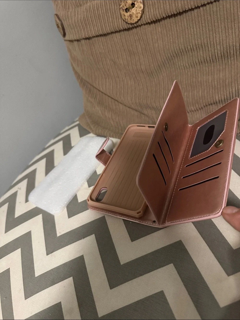 ***2/$15*** Rose Gold Flip Wallet Phone Case with Camera Cutout